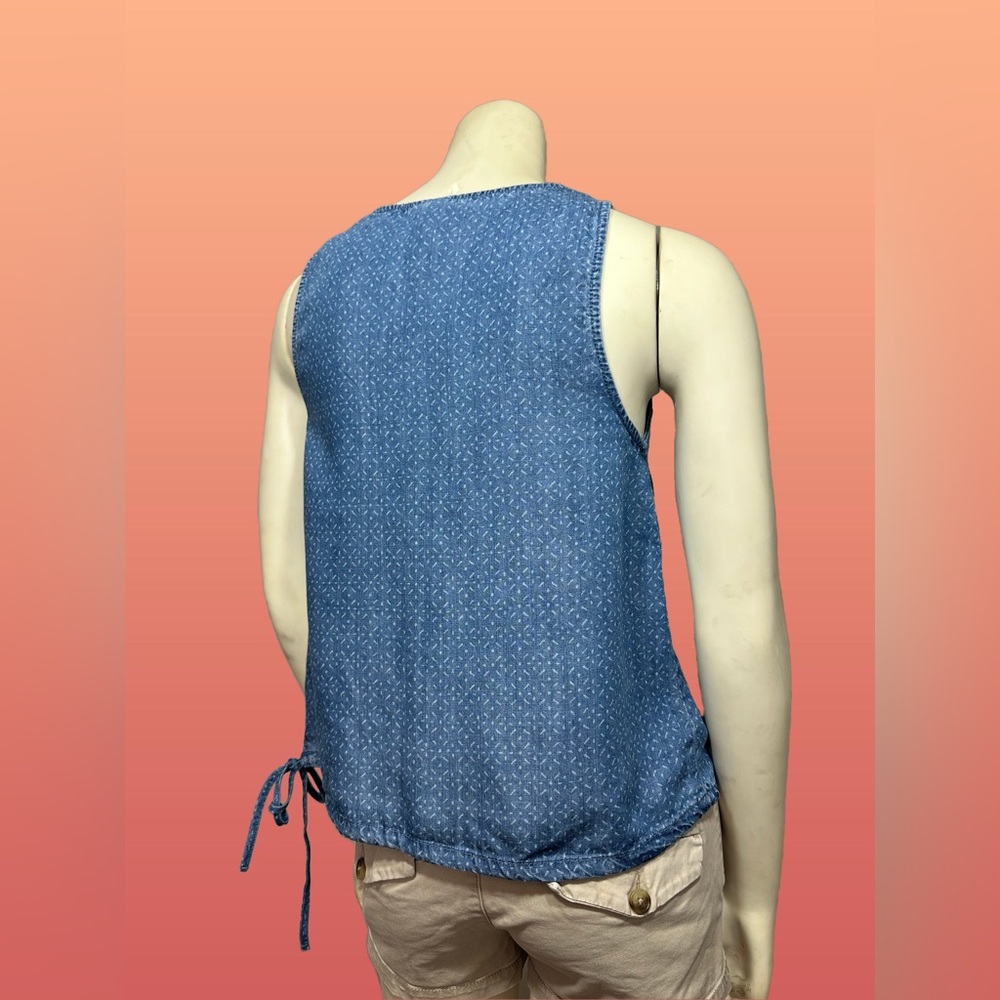 Universal Thread Blue Patterned Tank Top - Picture 4 of 5
